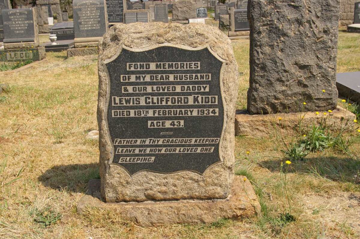 KIDD Lewis Clifford -1934