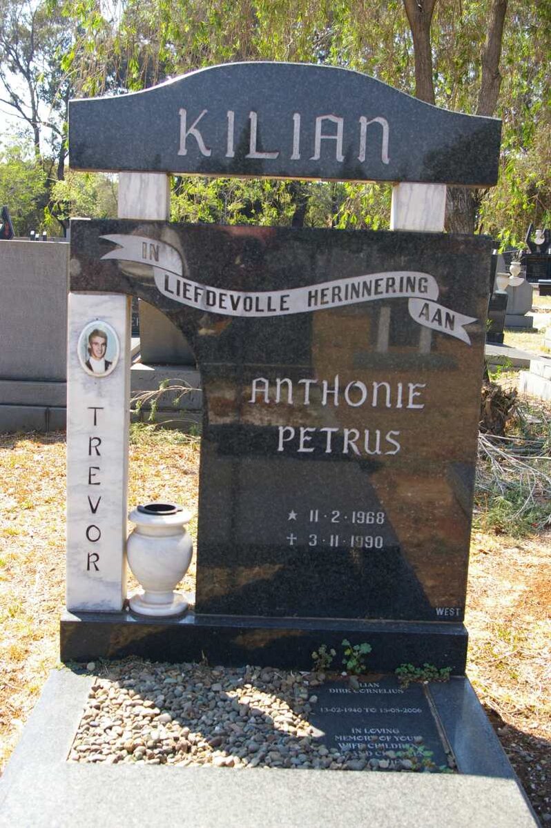 KILIAN Dirk Cornelius 1940-2006 :: KILIAN Anthonie Petrus 1968-1990