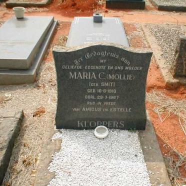 KLOPPERS Maria C. nee SMIT 1910-1967