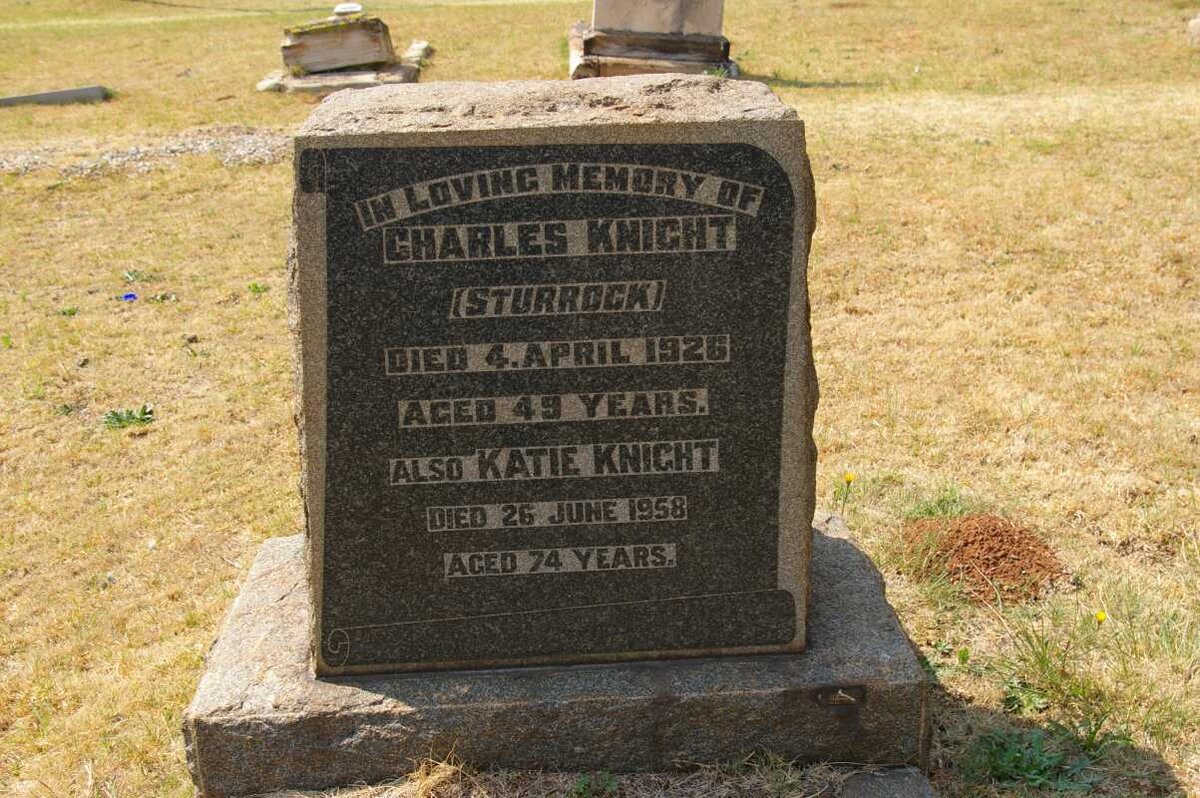 KNIGHT Charles 1926 &amp; Katie -1958