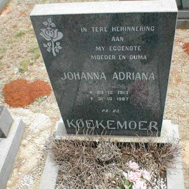 KOEKEMOER Johanna Adriana 1913-1987