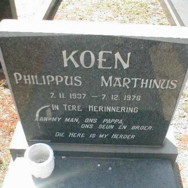 KOEN Philippus Martinus 1937-1978