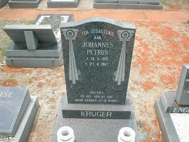 KRUGER Johannes Petrus 1915-1987