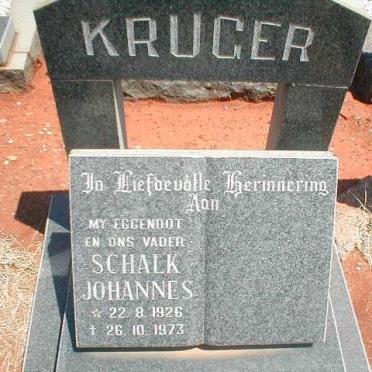 KRUGER Schalk Johannes 1926-1973