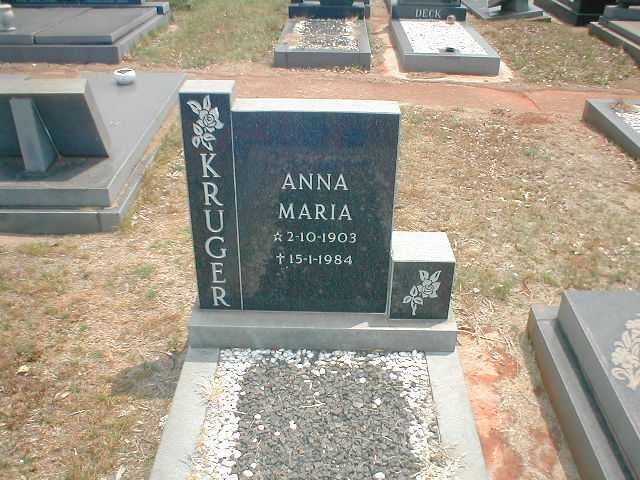 KRUGER Anna Maria 1903-1984