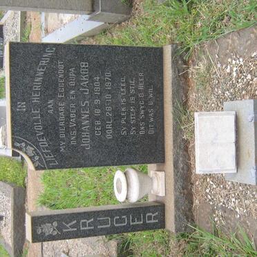 KRUGER Johannes Jakob 1904-1970 &amp; Helena Susanna Aletta 1911-1988