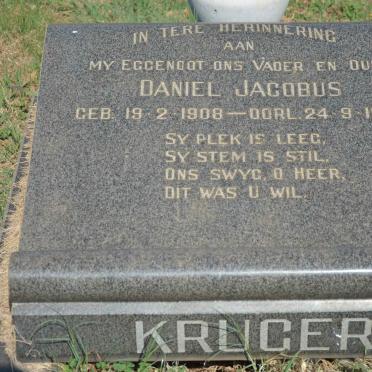 KRUGER Daniel Jacobus 1908-1965