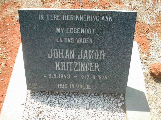 KRITZINGER Johan Jakob 1943-1970
