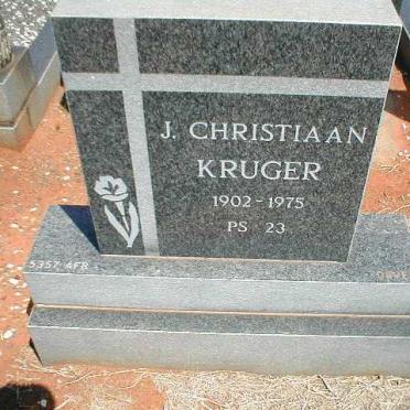 KRUGER J. Christiaan 1902-1975