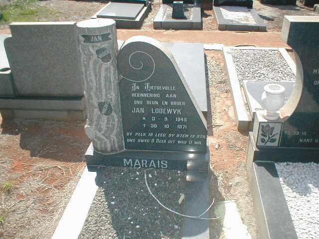 MARAIS Jan Lodewyk 1945-1971