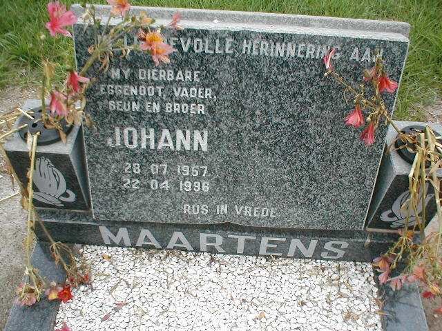 MAARTENS Johann 1957-1996