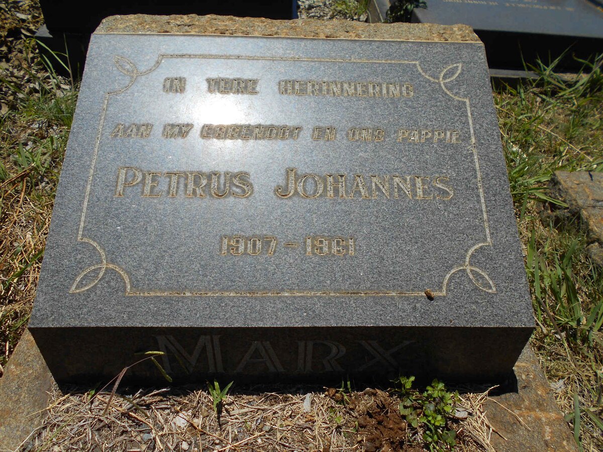 MARX Petrus Johannes 1907-1961