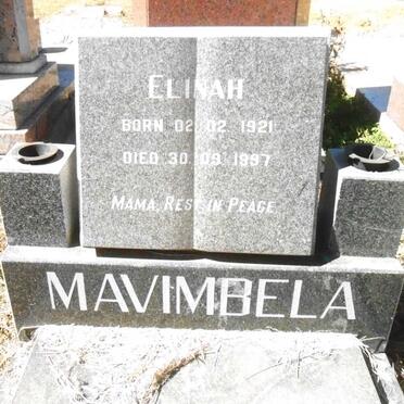 MAVIMBELA Elinah 1921-1997
