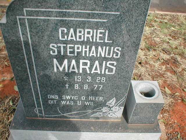 MARAIS Gabriel Stefanus 1928-1977