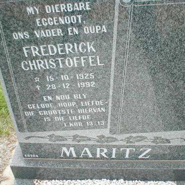 MARITZ Frederick Christoffel 1925-1992