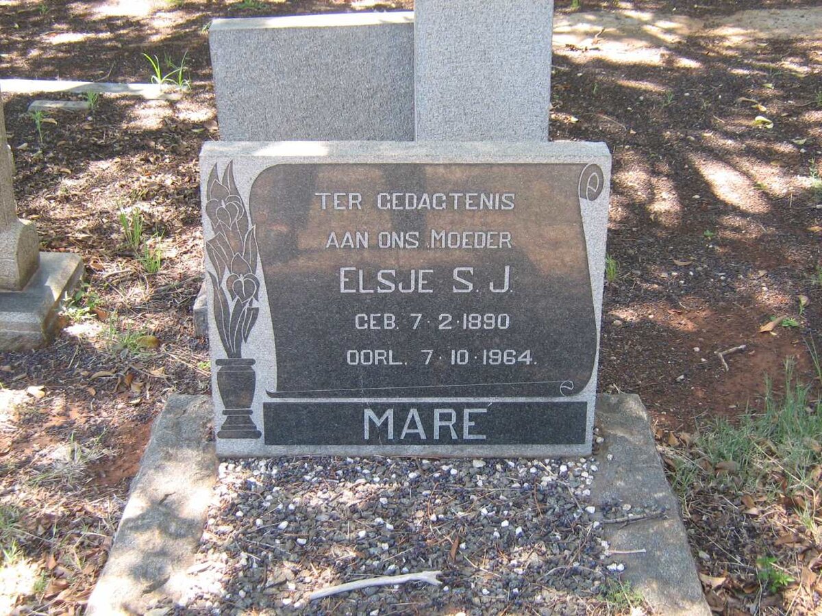 MARE Elsje S.J. 1890-1964