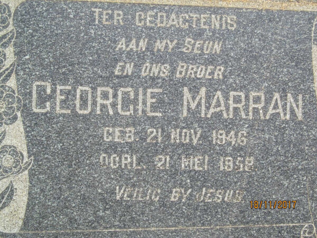 MARRAN Georgie 1946-1958