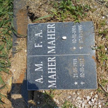 MAHER F.A. 1916-1995 :: MAHER A.M. 1918-2012