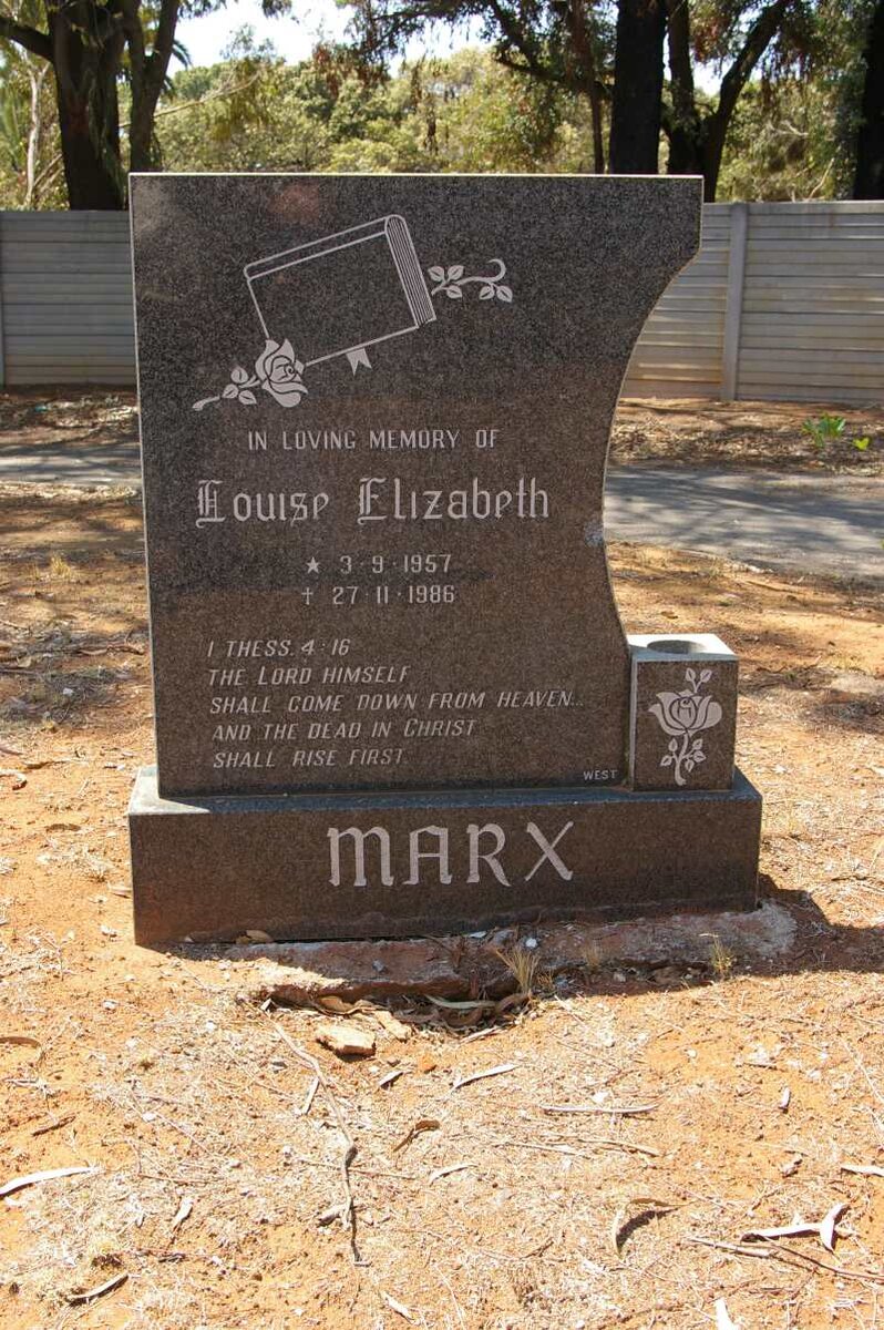 MARX Louise Elizabeth 1957-1986