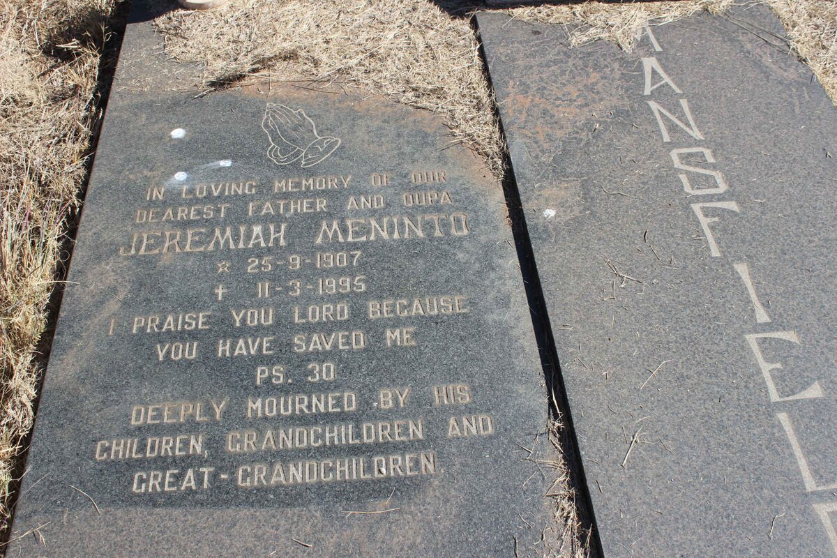 MANSFIELD Jeremiah Meninto 1907-1995