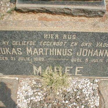 MAREE Lukas Marthinus Johannes 1860-1947