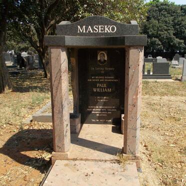 MASEKO Paul William 1942-1997