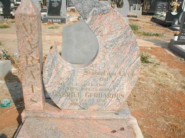 MARAIS Gabriel Gerhardus 1930-1987