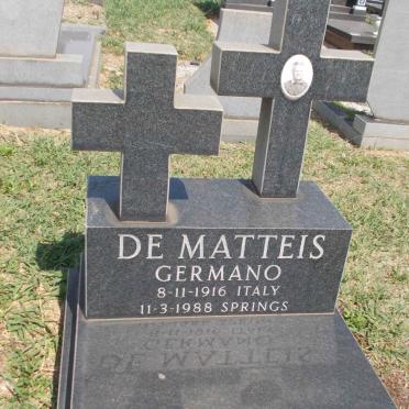 MATTEIS Germano, de 1916-1988
