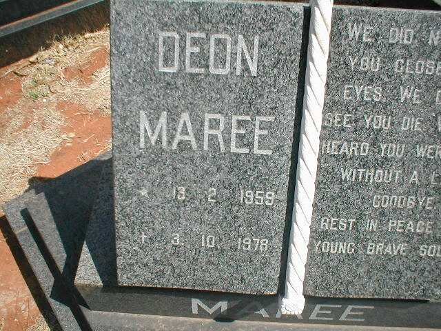 MAREE Deon 1959-1978