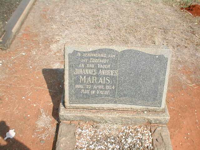 MARAIS Johannes Andries -1954