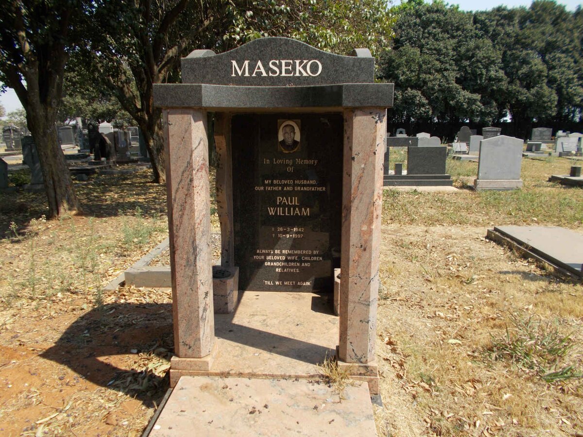 MASEKO Paul William 1942-1997