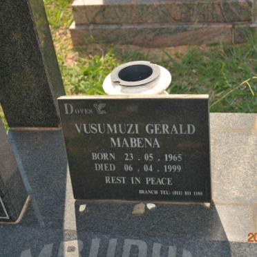 MBUDUMA Vusumuzi Gerald Mabena 1965-1999