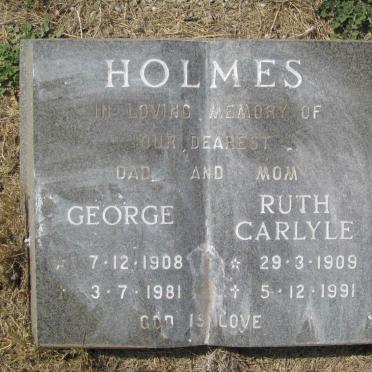 McEWEN Mary Isabella 1879-1951 :: HOLMES George 1908-1981 &amp; Ruth Carlyle 1909-1991