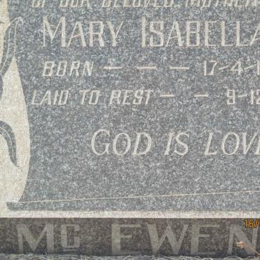 McEWEN Mary Isabella 1879-1951 :: HOLMES George 1908-1981 &amp; Ruth Carlyle 1909-1991 