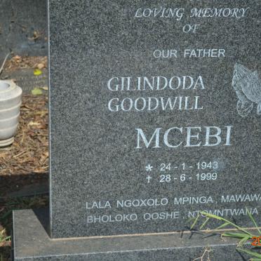 MCEBI Gilindoda Goodwill 1943-1999