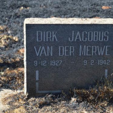 MERWE Dirk Jacobus, van der 1927-1942