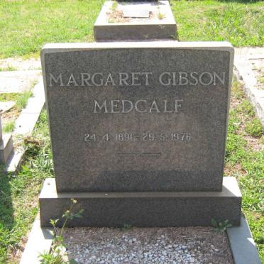 MEDCALF Margaret Gibson 1891-1976