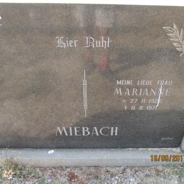 MIEBACH Marianne 1922-1971
