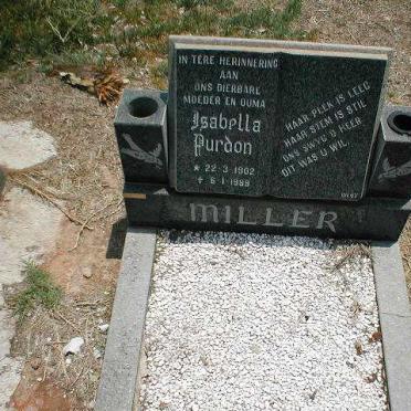 MILLER Isabella Purdon 1902-1989