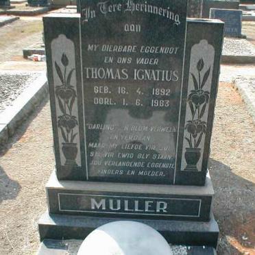 MULLER Thomas Ignatius 1892-1963