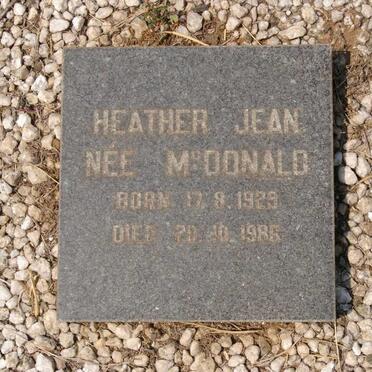 NABAL Heather Jean nee McDONALD 1929-1986