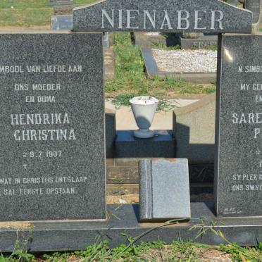 NIENABER Sarel Gabriel Petrus 1904-1974 &amp; Hendrika Christina 1907-