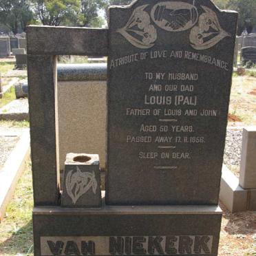 NIEKERK Louis, van -1956