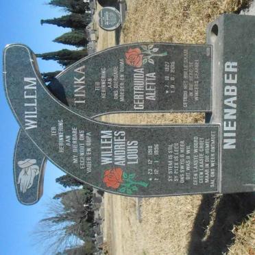 NIENABER Willem Andries Louis 1918-1996 &amp; Gertruida Aletta 1927-2015