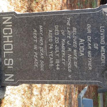 NICHOLSON Alicia -1944