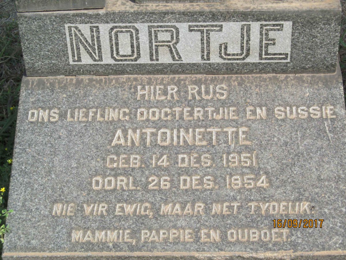 NORTJE Antoinette 1951-1954