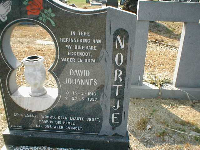 NORTJE Dawid Johannes 1916-1997