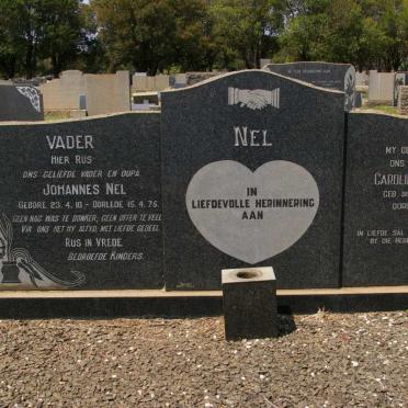 NEL Johannes 1910-1975 &amp; Carolina Wilhelmina DE BEER 1911-1968