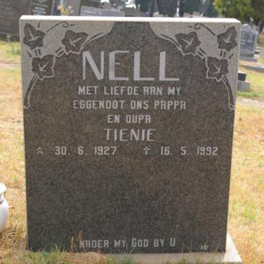 NELL Tienie 1927-1992
