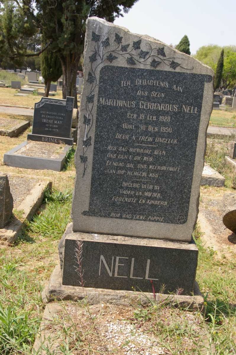 NELL Marthinus Gerhardus 1928-1950